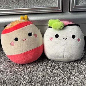 NWOT Set of Sushi Squishmallows